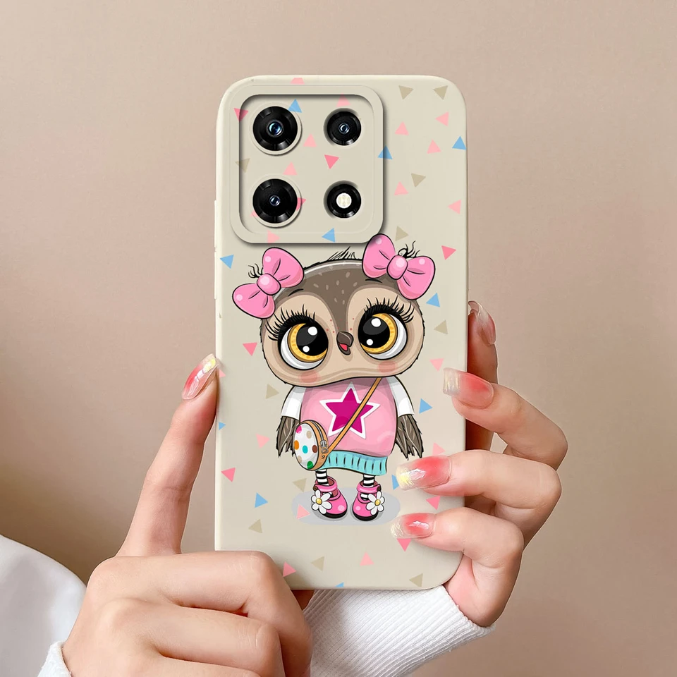 Cute Cat Silicone Liquid Shockproof Bumper Case
