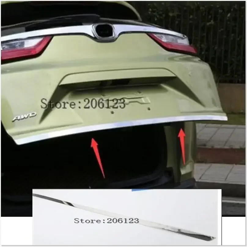 

Задняя Крышка багажника из нержавеющей стали для Honda CRV CR-V 2017 2018 2019 20, декоративная молдинговая крышка, отделка, 1 шт., аксессуары для стайлинга автомобиля!