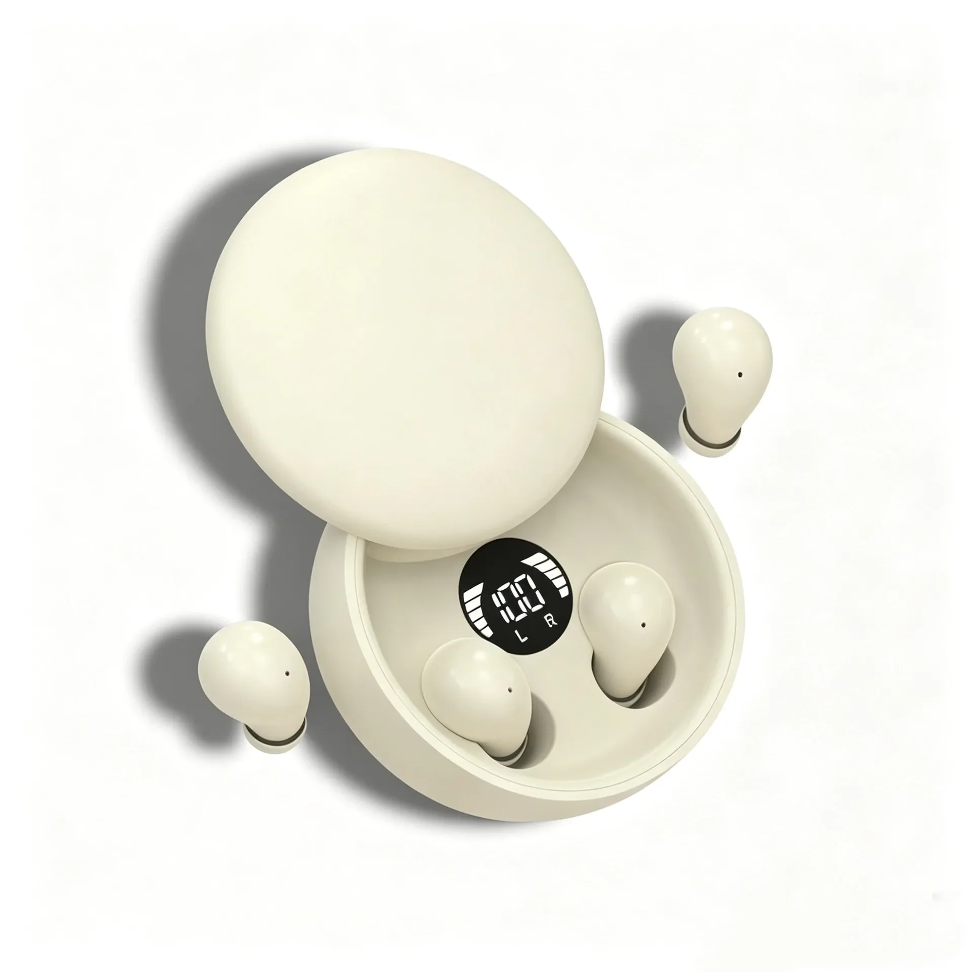 Premium Bluetooth Wireless Earbuds with Touch Control and LED Power Display