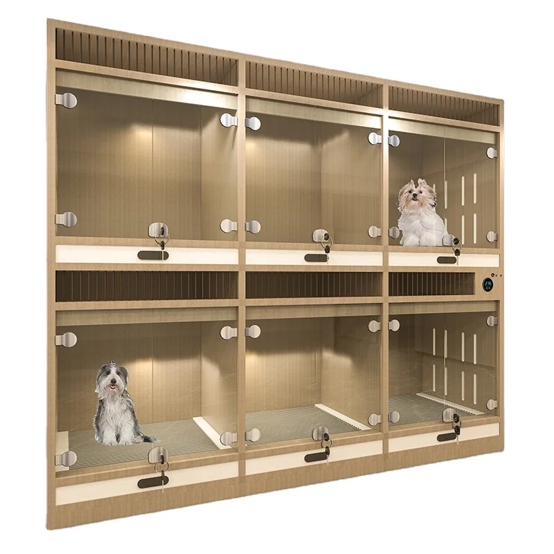 

2024 Dog Accessories pet modular cage small animal indoor wooden Dog house Dog cat Isolation Cage
