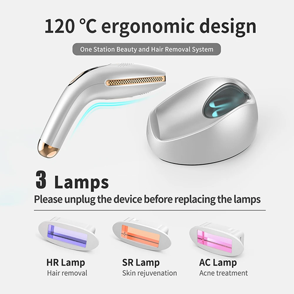 DEESS GP590 Ipl آلة إزالة الشعر بالليزر إزالة الشع...