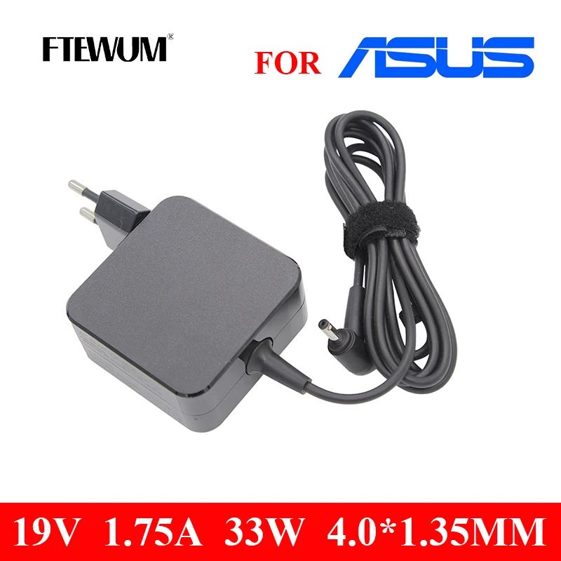 Pcaccessory 33W Laptop Charger For Asus ADP-33AW, 19V 1.75A, 4.0mm Tip (for Vivobook X200MA, X202E, X541)