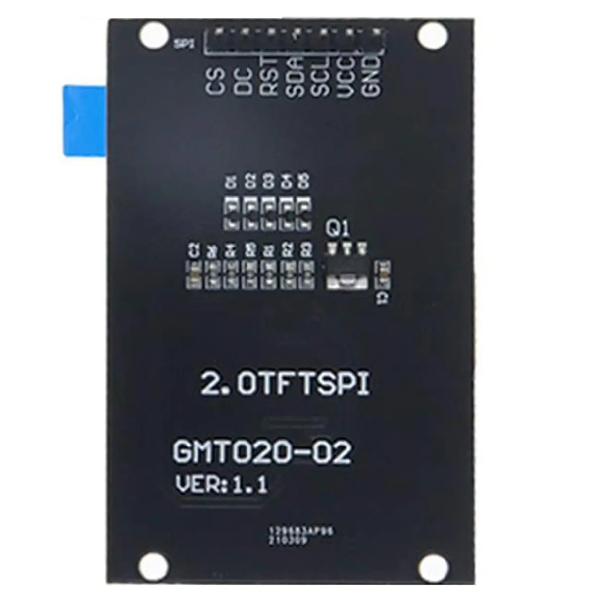  76L 전자 액세서리, TFT 디스플레이 2.0인치 OLED ST7789V 240x320 Arduino용 SPI 인터페이스(검은색)