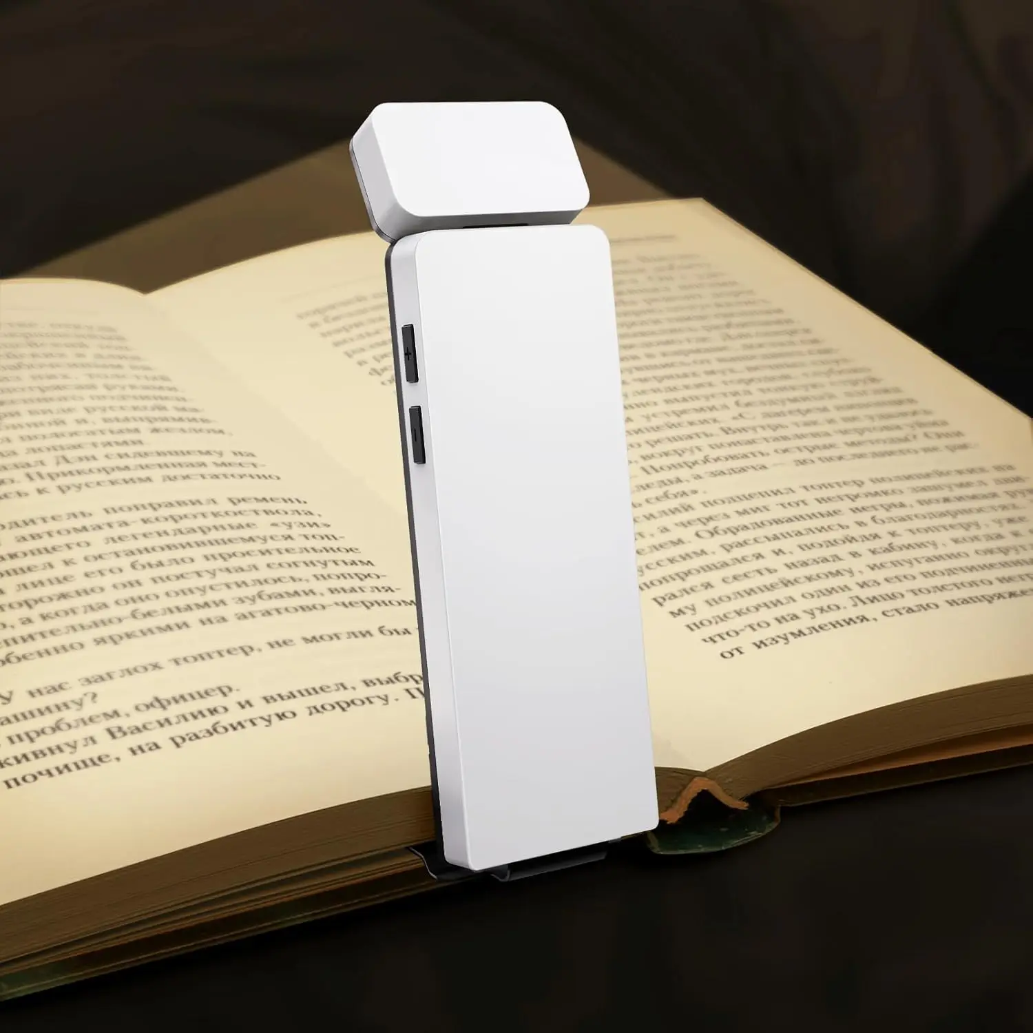 Rechargeable LED Clip-On Book Light with Adjustable Brightness and Eye-Protection