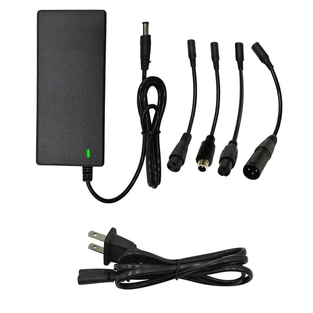 

Charger Power Adapter US/ EU/ UK Plug Black Electric Scooter Accessories For 24-36v Lithium Battery Hot Sale Practical