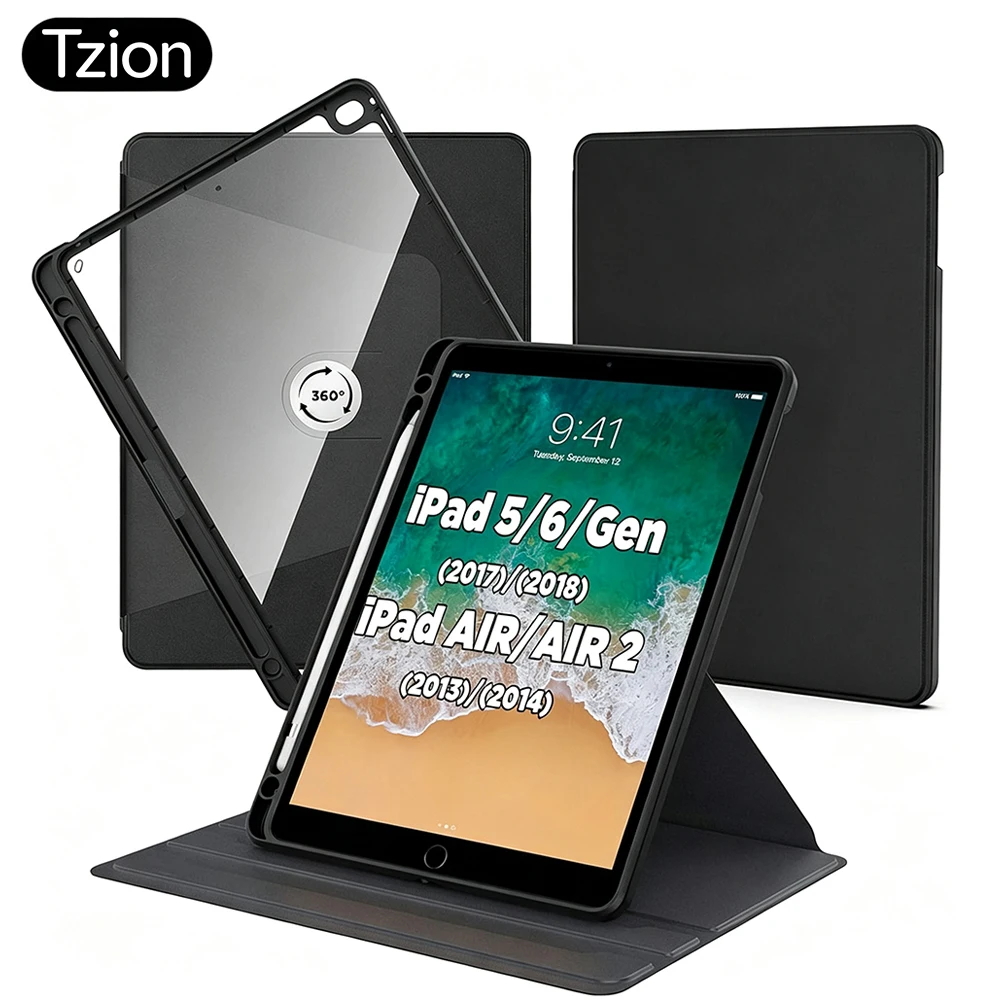 360° Rotating Smart Tablet Case, Premium Protection and Versatility