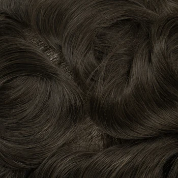 Protesi per capelli da uomo Sistema per capelli maschili Parrucchino da uomo Attaccatura naturale dei capelli Personalizza la parrucca maschile