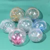 40/60cm Inflatable Glitter Beach Ball Summer Water Ball Sequin Beach Balls for Summer Swimming Pool Party Toys for Kids Adult 6