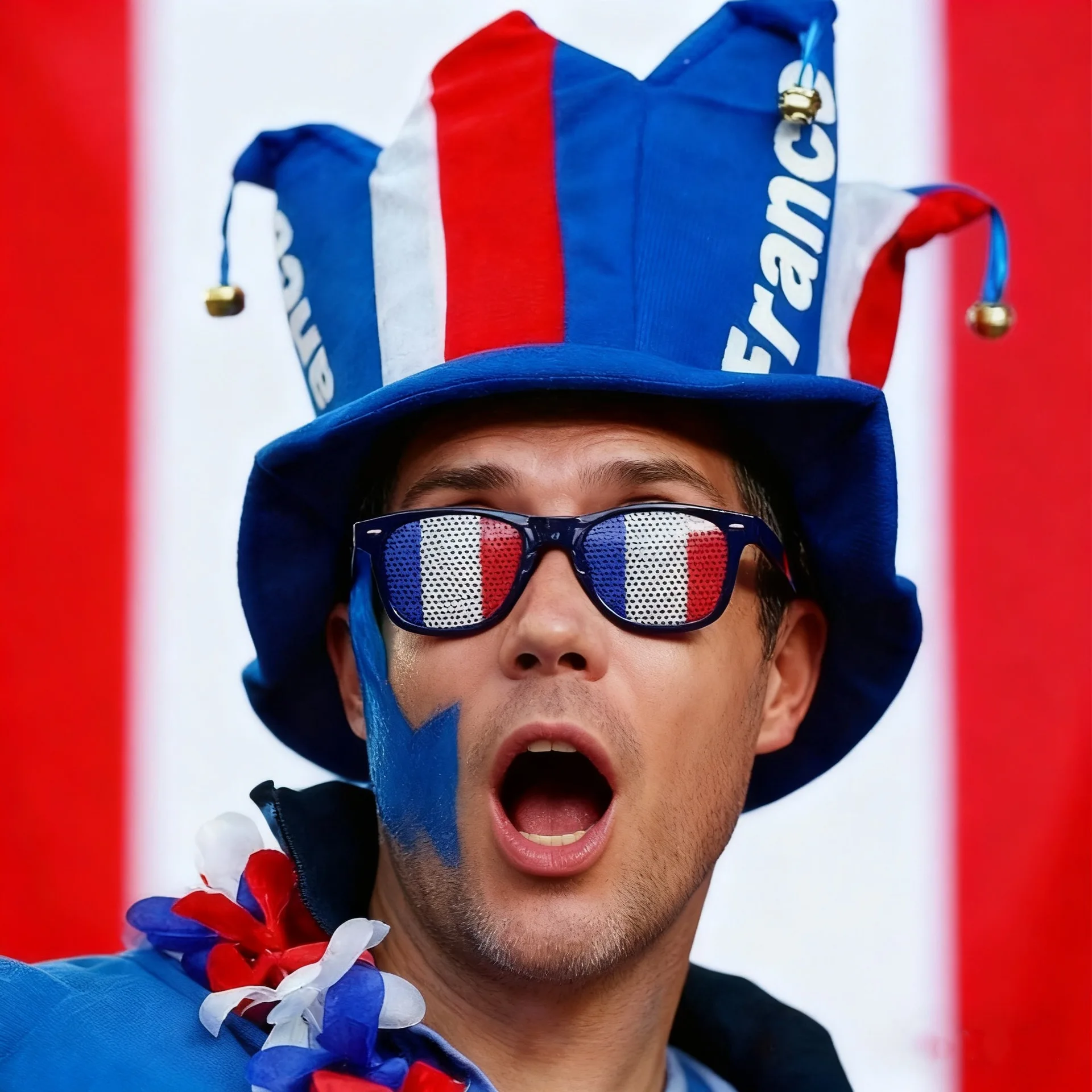 Casquette supporter football 2026 avec drapeau