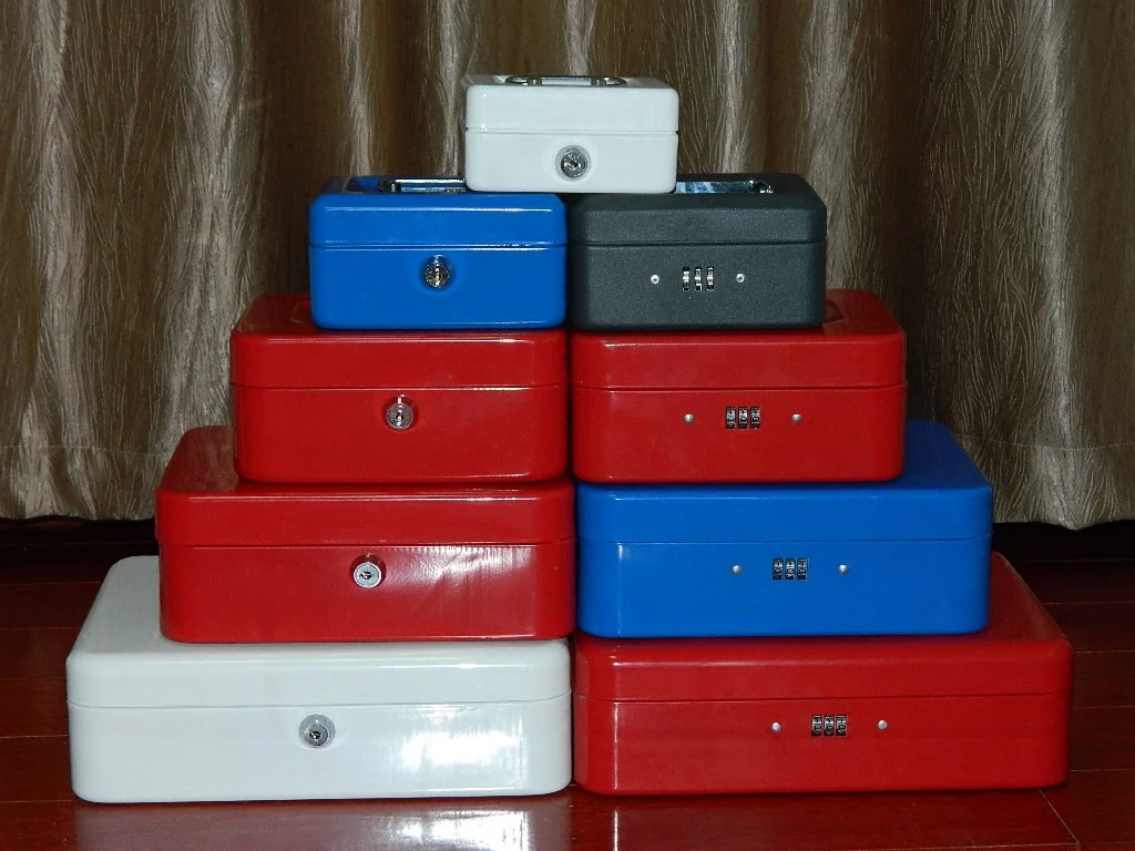 

12x9x6cm Key Lock Portable Lockable Box Safety Box Money Box Gift Storage Box Tin Box Official Seal Box