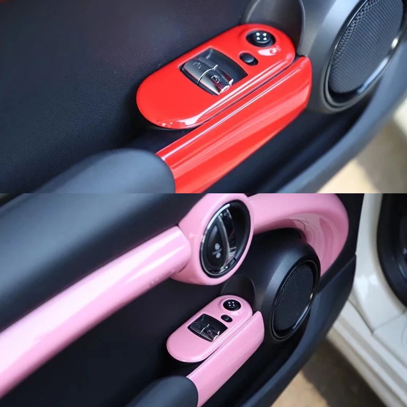 자동차 창문 리프트 단추 패널 장식 스티커, BMW 미니 원 쿠퍼 S F55 F56 F57 인테리어 수정 액세서리