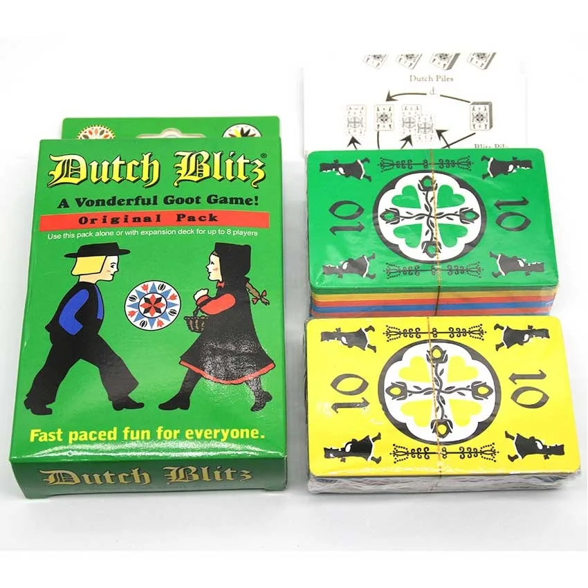 Dutch Blitz Card Game Contains 160 Card Quick Easy To Learn Family Game For 2