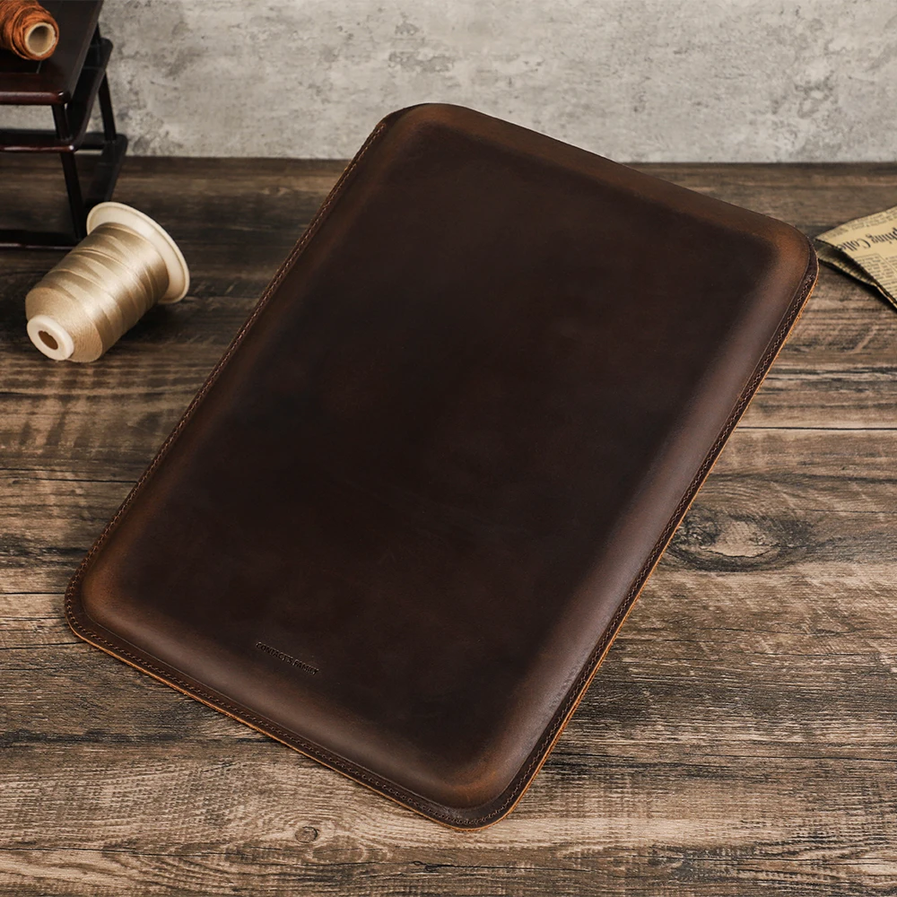 Luxury Genuine Leather Laptop Sleeve Case for MacBook Air 13 M1 M2