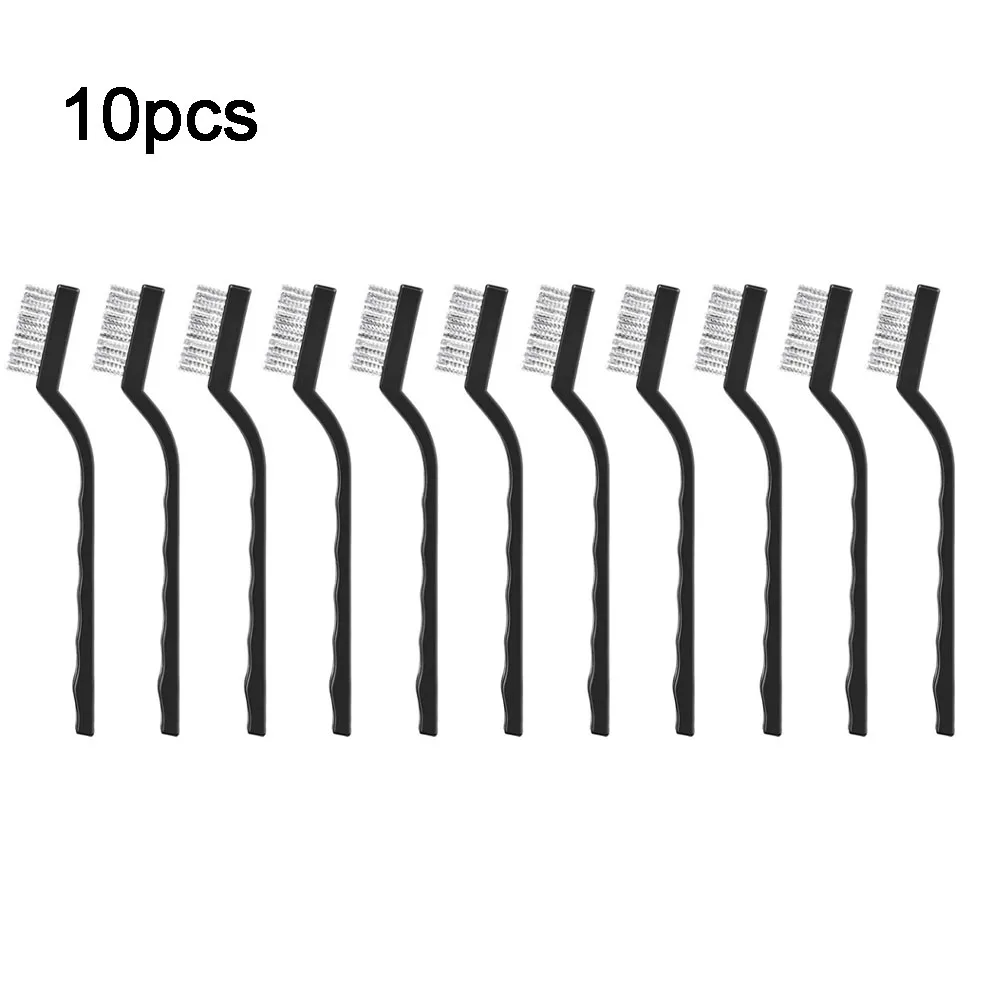 17cm Brass Wire Brush Small Paint Rust Remover Steel Wire Brushes Industrial Metal Polishing Burring Cleaning Brush Tools 10pc cleaning brush,wire brush,stainless steel wire brush,wire brush set,wire cleaning brush,electric wire brush
