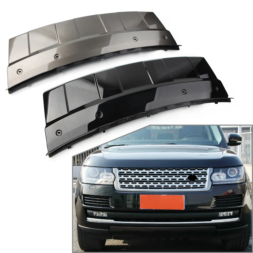 

Автомобильный передний бампер, противоскользящая пластина, защитная крышка, накладка, протектор для Land Rover Range Rover 2014 2015 2016 2017, черный/серый