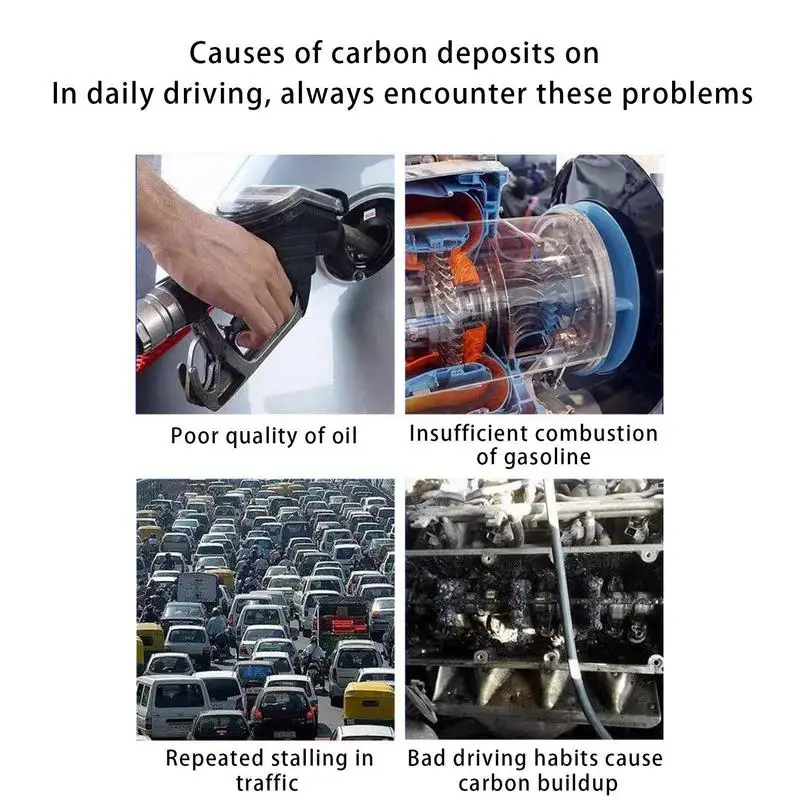 Detergente per iniettori di carburante da 120ml sistema per auto risparmio di benzina risparmia Gas olio additivo detergente al carbonio ripristina le prestazioni di picco