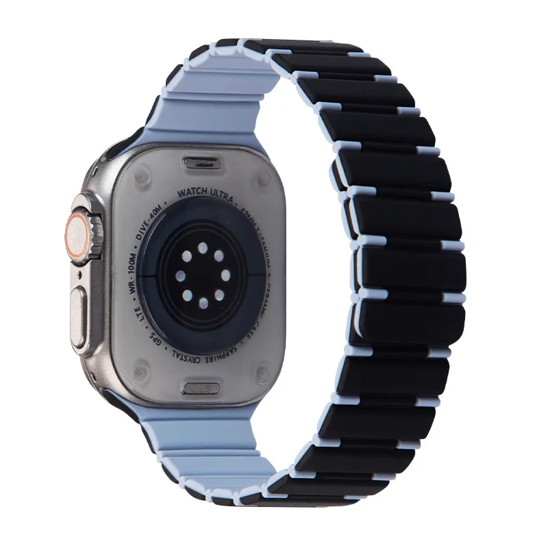 Dual-Color Magnetic Silicone Strap