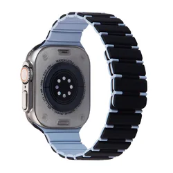 Dual - Color Magnetic Silicone Strap - 42 44 45 46 49MM (BH)
