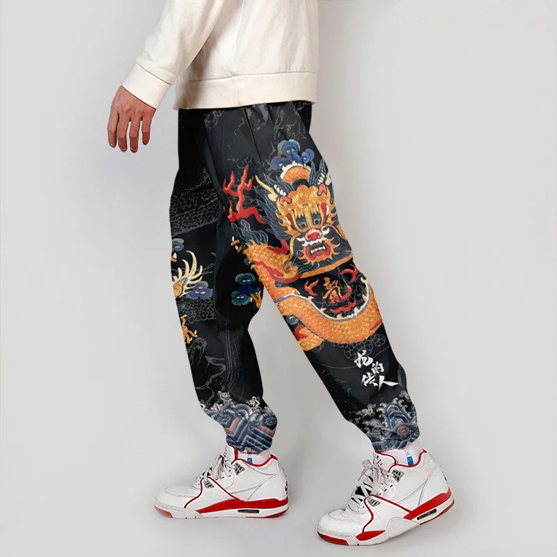 Anime Chinese Dragon Cosplay Pants Men 3D Printing Sweatpants Women Men Jogging Pants 2024 Chinese New Year Dragon Year 2