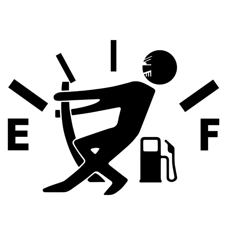 

Funny Auto Stickers Pull Fuel Pointer Reflective Decal Car Styling For All Universal Tank Accessories One Per Set