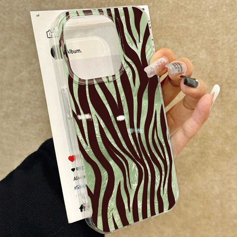 Wine Red Stripes Shockproof Phone Case - Stylish and Durable Back Cover