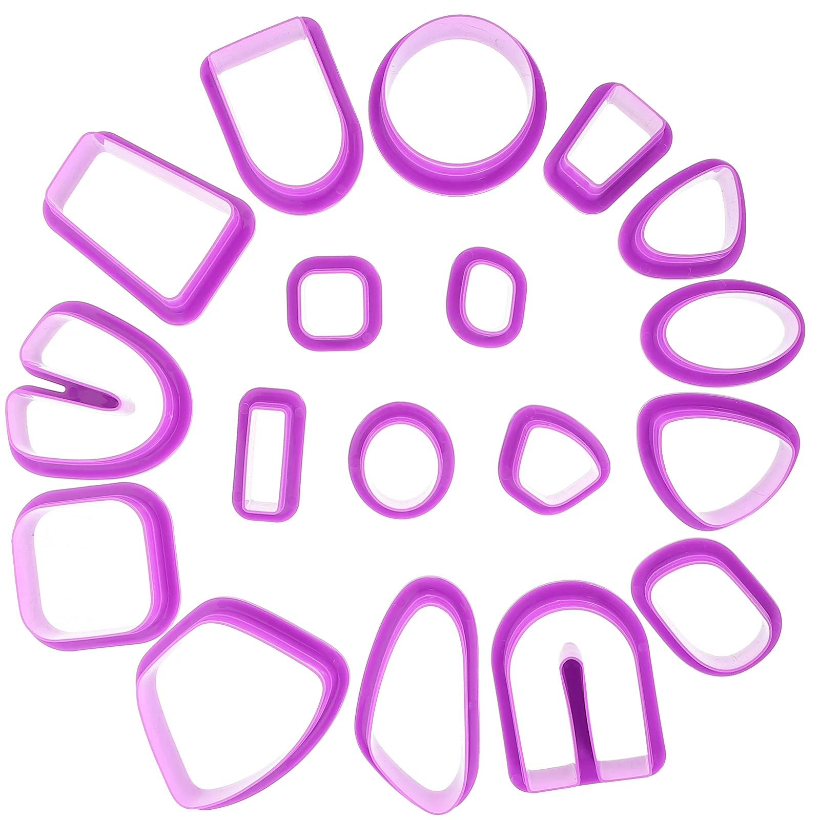 18 Pcs Clay Mold DIY Supply Pottery Cutters Earring Making Kit Polymer Tool Round Cookie Jewelry for Tools Earrings Knife polymer clay tools pottery sculpting tools clay sculpting tools pottery tools clay craft tool
