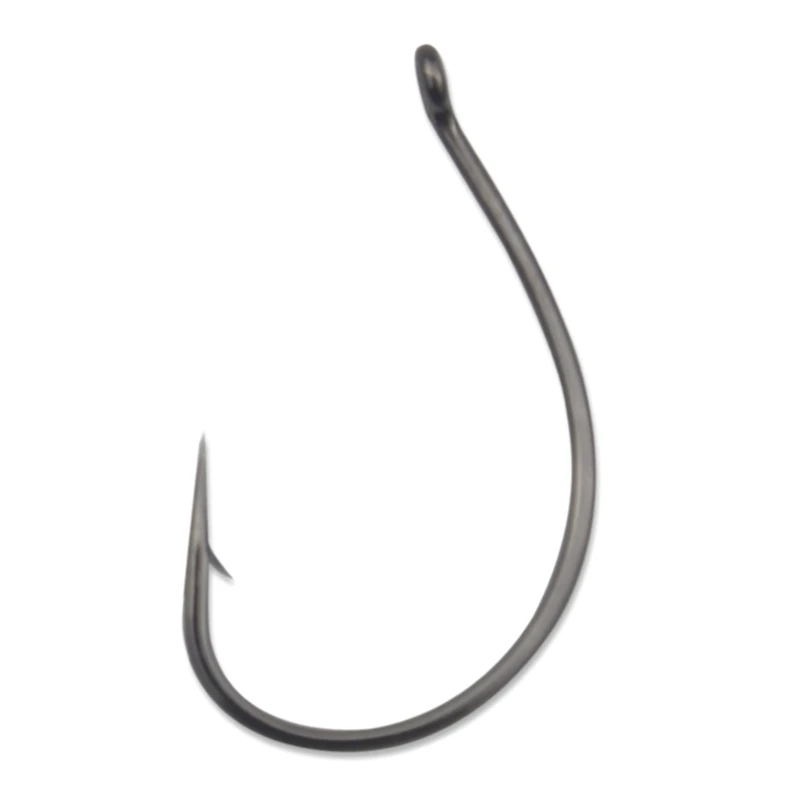 

Pack of 50 Wacky Hooks Carbon Steel Barbed Fishing Hooks with Holes 5 Sizes