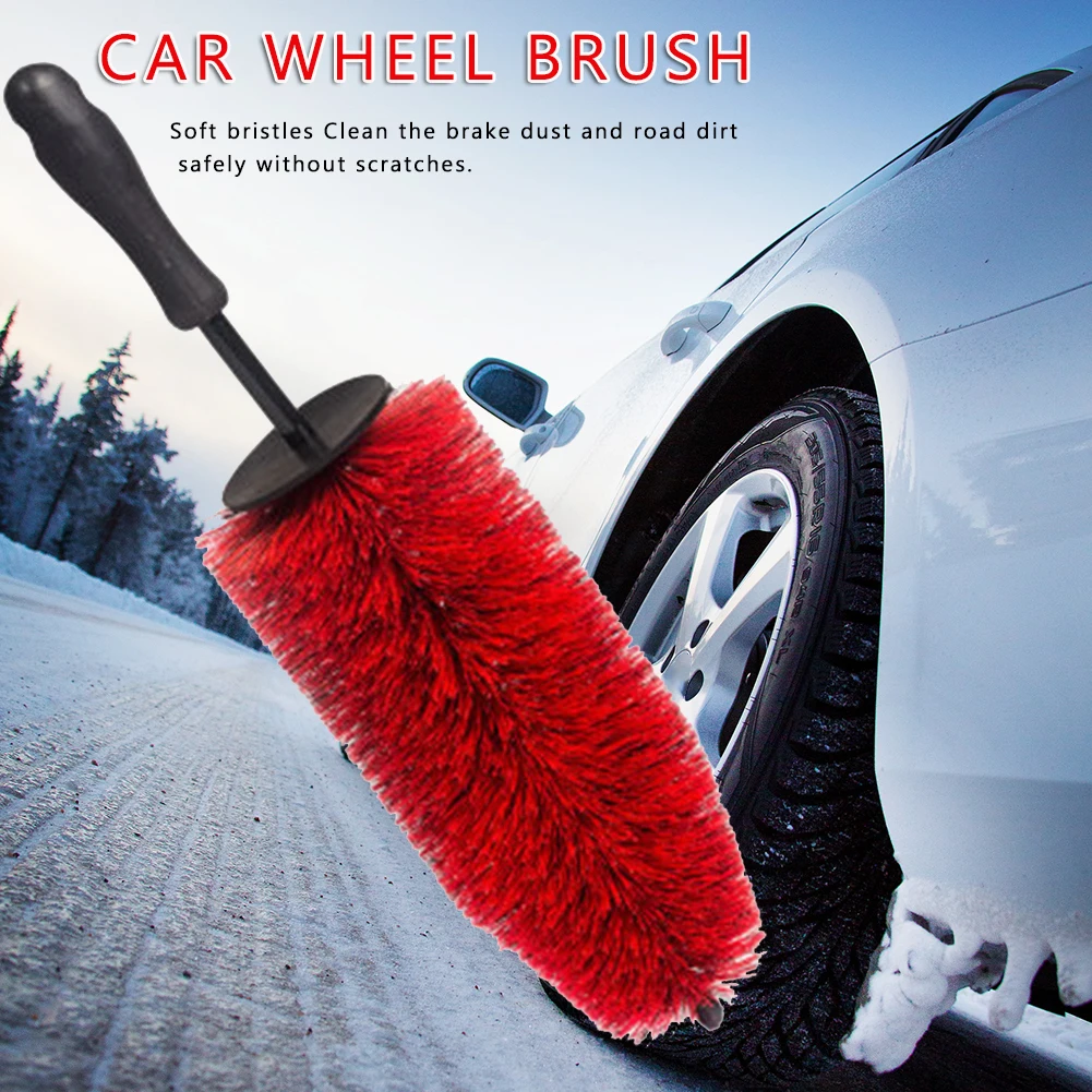 18LongWheelBrushAutoDetailingToolsCleaningBrushesForCarTire