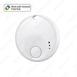 Enhanced Wireless Bluetooth Tracker for Android - Smart Tag with Locator and Item Finder App Integration (White - 1PCS)