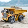 Huina 1540 Rc Dump Truck 1:18 6 Ch 2.4G Alloy Remote Control Dump Truck 4WD Construction Vehicle Toys Machine Model Car for Boy 1