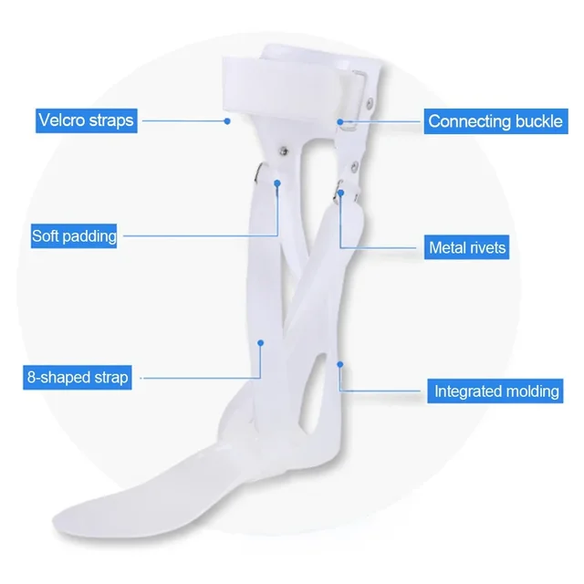 Posterior Lobe Drop Foot Brace Splint Stabilizer Rigid Ankle Orthosis Foot Valgus Correction Support For Walking With Shoes 4