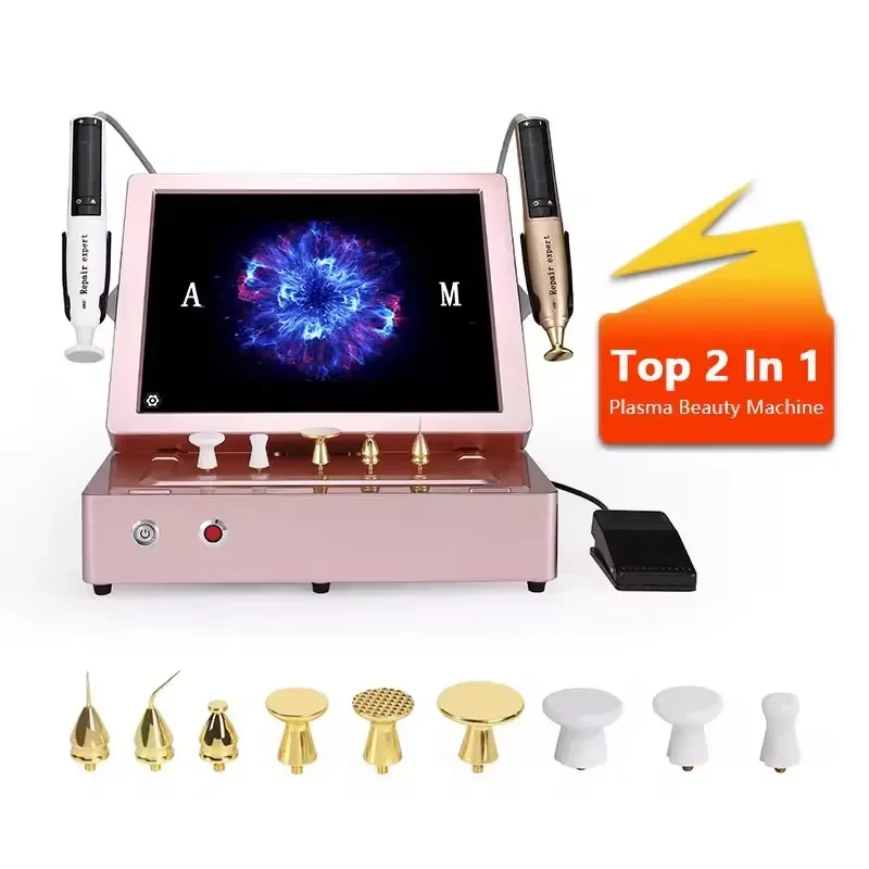 2025Newest Beauty 2 IN 1 Ozone Plasma Pen Fibrillation Eye Lift Skin Rejuvenation Face Beauty Equipment