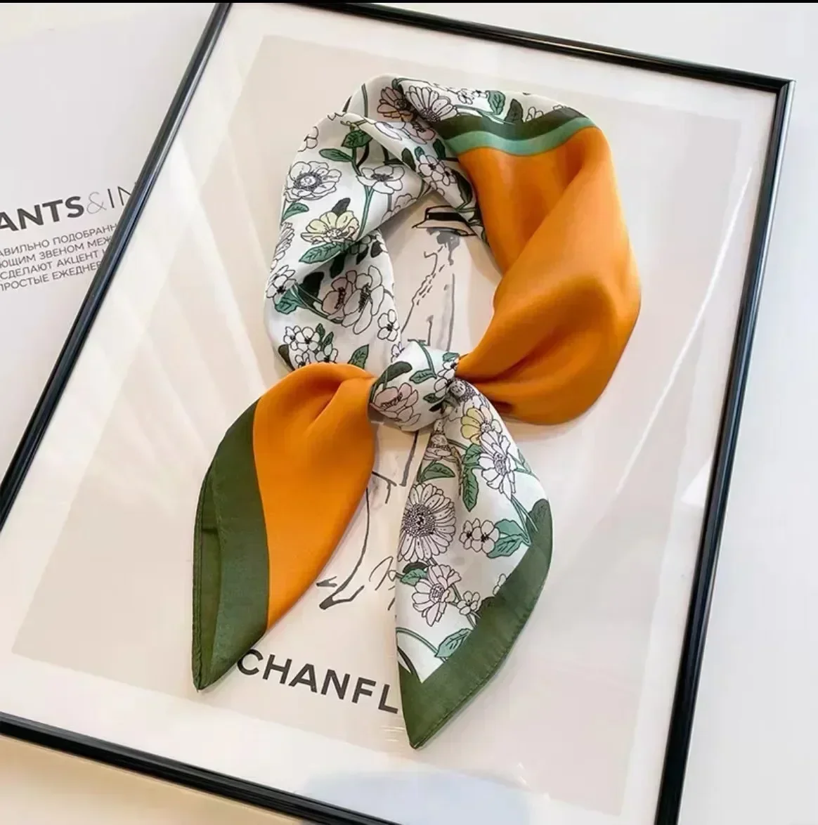 Square Scarf Silk Shawl Women Satin Hijab Wraps Neckerchief Hair Bands Headband Bandana silk scarf square scarf plain hijab scarf