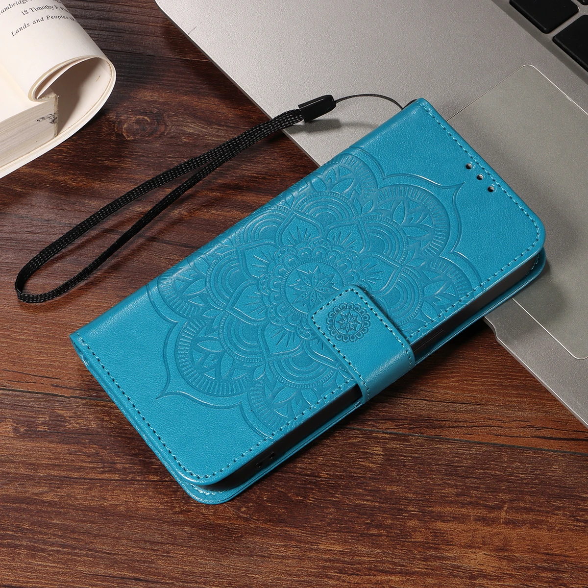 Embossed Sunflower Wallet Case For Iphone16e 16promax 16plus 15promax 15plus Flip Wallet with Card Slot PU Leather Phone Case
