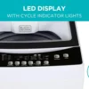Small Portable Washer,Washing Machine for Household Use,Portable Washer 3.0 Cu.Ft.with 6 Cycles, Transparent Lid & LED Display 2