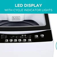 Small Portable Washer,Washing Machine for Household Use,Portable Washer 3.0 Cu.Ft.with 6 Cycles, Transparent Lid & LED Display 2