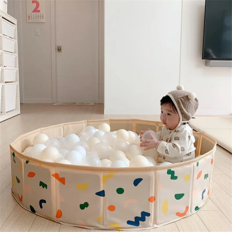Ins New Children's Ocean Ball Pool Baby Indoor Swimming Pool Toy Storage Game Fence Foldable Inflatable Swimming