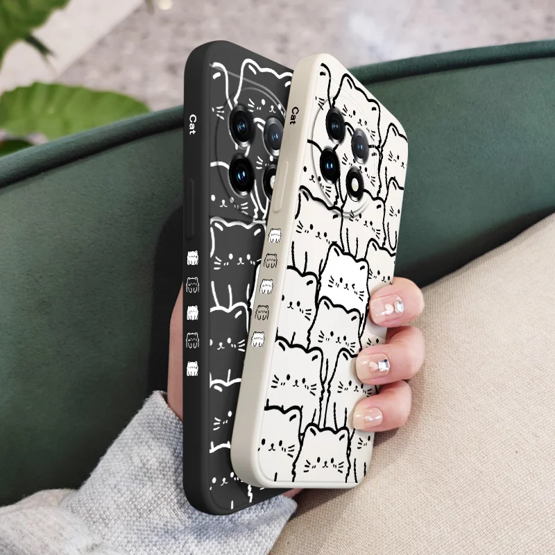 Totem Cat Liquid Silicone Phone Case Stylish And Durable Cover For 