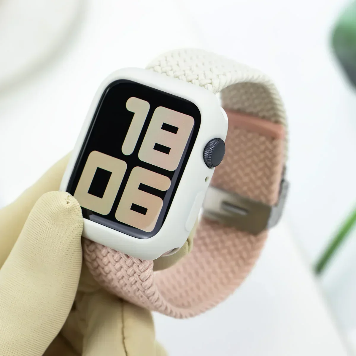 Candy Case and Strap Set for Apple Watch - Nylon/Silicone Correa Strap