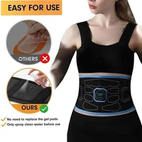Smart EMS Abdominal Trainer Muscle Stimulator Toner Fitness Vibration Waist Belt Body Slimming Belt Electric Weight Loss Unisex - Image 2
