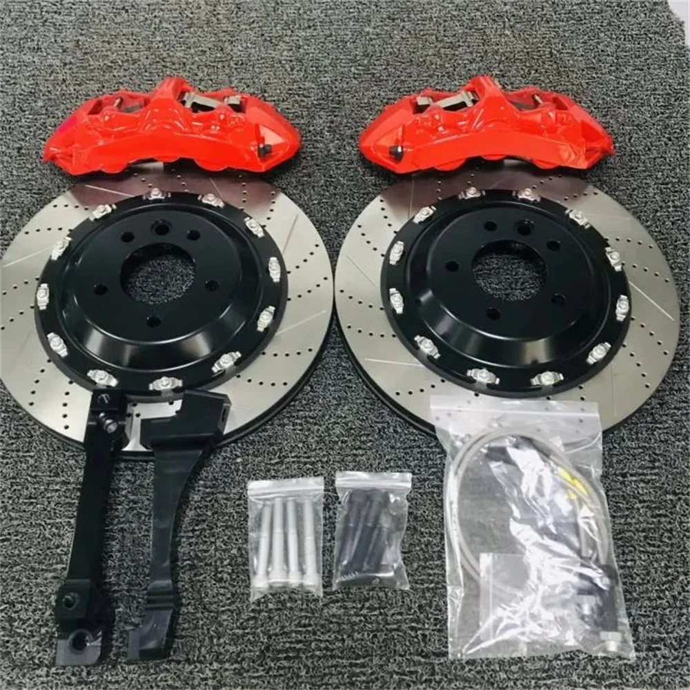 KOKO 6 포트 자동차 켈리퍼 GT6 GT4 브레이크 키트, 드릴 플로팅 로터 포함, BMW E92 M3 19 인치 림 및 18 인치 위 휠