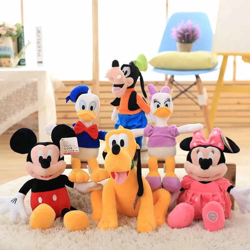 Disney Mickey Plush Toys Cartoon Anime Minnie Mouse Mickey Wonderful House Pluto Plush Doll Goofy Dog Dolls Birthday Gifts Toy фигурка funko bitty pop disney goofy 4pk 4 шт