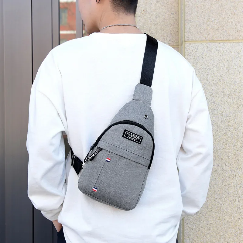 Chest Bag Men's One Shoulder Crossbody Bag Large Capacity Outdoor Sports And Leisure Fashion Small Shoulder Large Capacit