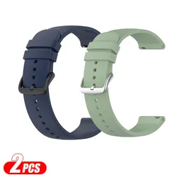 Versatile 20mm Silicone Watch Strap - Durable and Comfortable Replacement Band for 20mm (Blue Green)
