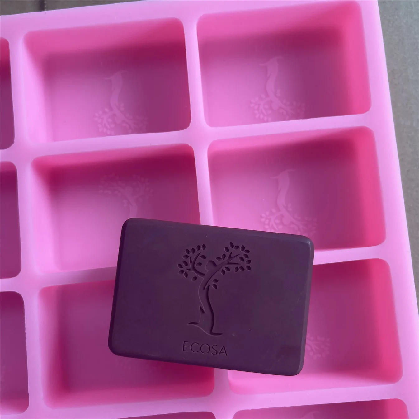 Silicone Square Soap Mold (12 Cavity)