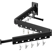 Wall Mounted Clothes Hanger,Clothes Drying Rack,Laundry Drying Rack,Clothes Rack,Laundry Rack Wall Mount 1
