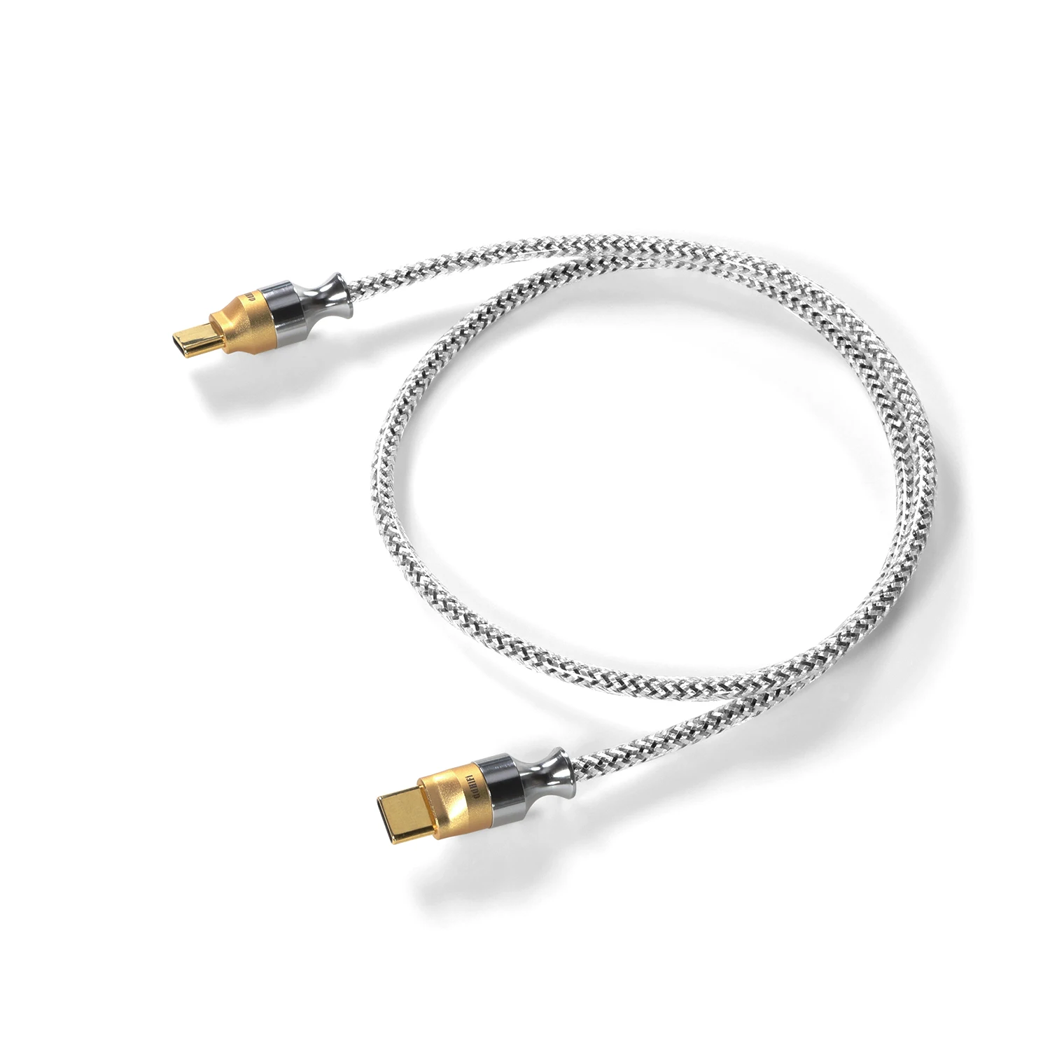 DD ddHiFi TC07S Nyx-Serie Silbernes audiophiles HiFi-USB-OTG-Kabel mit Litz versilbert über LCOFC-Abschirmung (10 cm/50 cm) – Detail 11