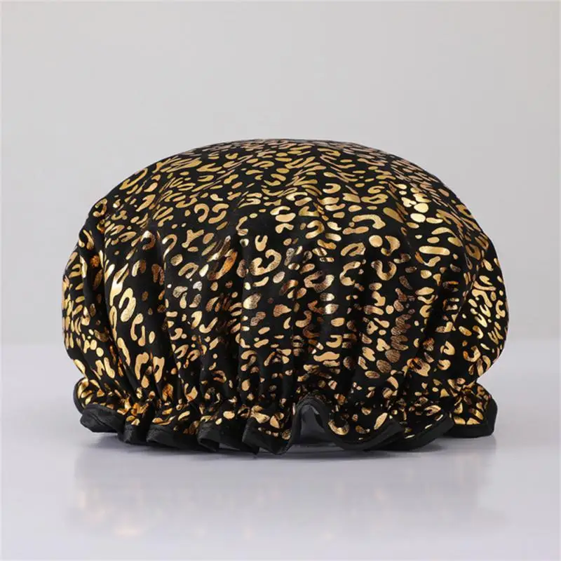 Elastic Shower Bathing Hair Elastic Caps Bathroom Hotel Home Spa Hair Salon Bonnet Waterproof For Women Bathing Cap Cap Hat waterproof shower cap shower cap