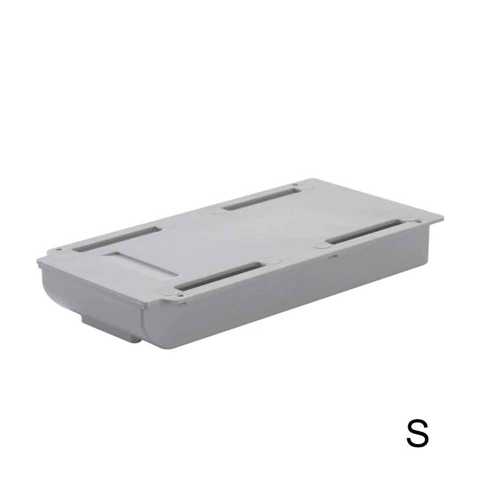 Portaoggetti Vassoio per matite autoadesivo Tavolo da scrivania Cassetto portaoggetti Scatola portaoggetti sotto supporto da scrivania Portaoggetti autoadesivo sotto il cassetto - immagine 6