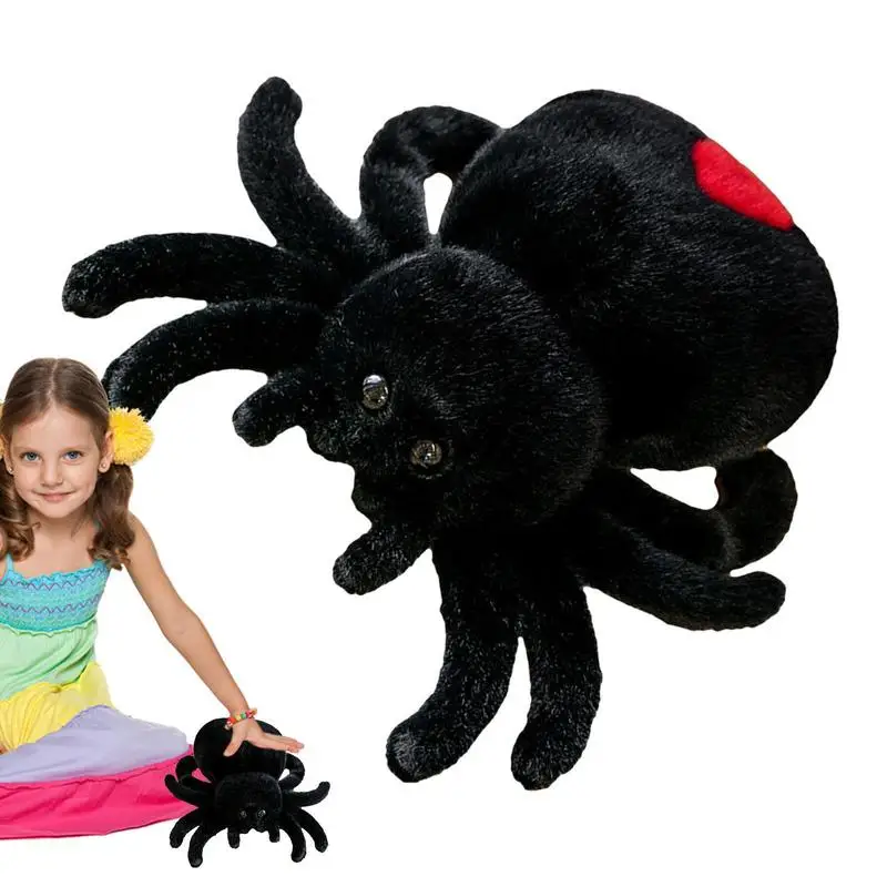 

Spider Stuffed Animal Throw Pillow Cartoon Plush Doll Toy PP Cotton Filling Decoration Supplies For Kids Room Living Room Couch
